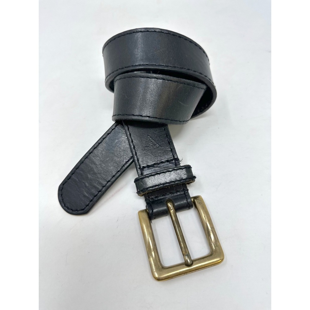 Vintage‎ Guess 1.5" Black Leather Belt M